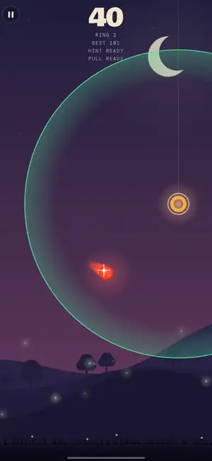 Swinging between rings over the hills